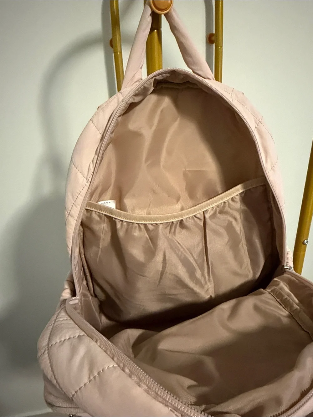 Light Pink Quilted Women’s Backpack by Baggallini